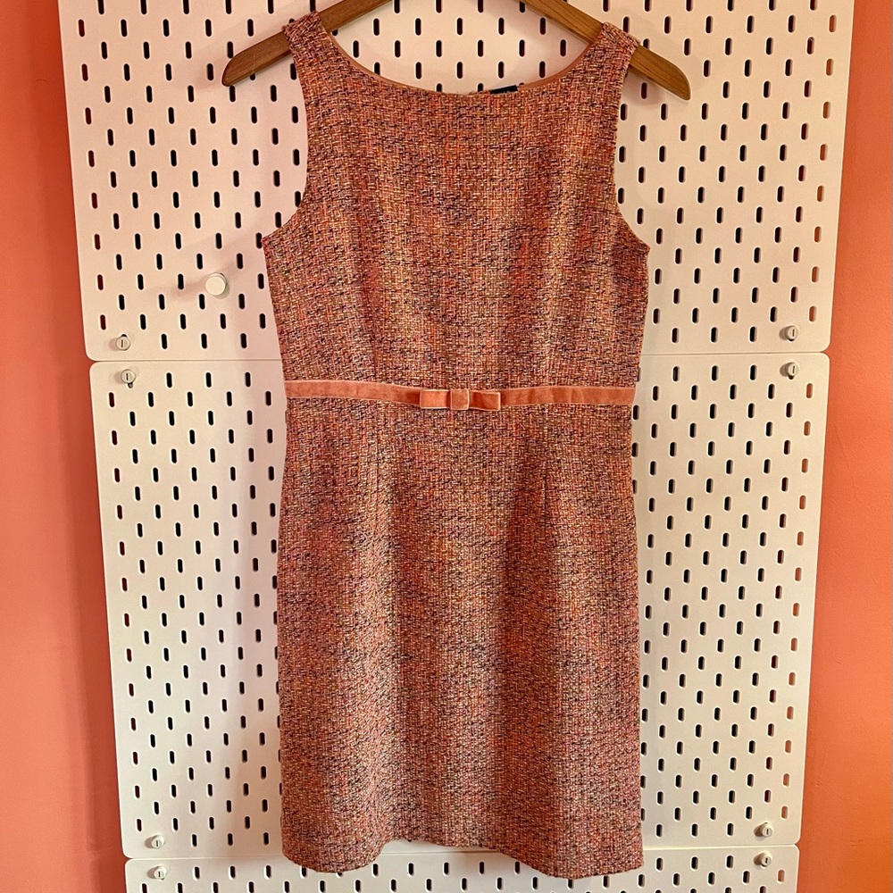 Gap Y2K Pastel Pink Tweed Shift Dress, Size 2